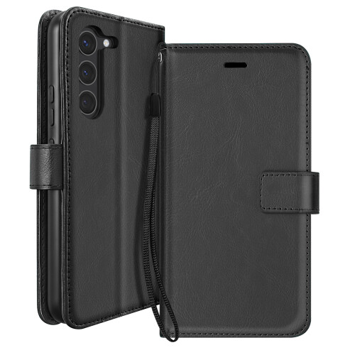 Mayaxess Funda Libro para Galaxy S23 con Cordón y Soporte Video