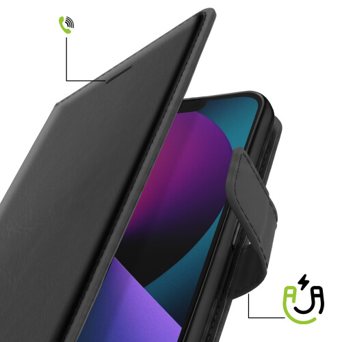 Mayaxess Funda Libro para iPhone 13 con Cordón y Soporte Video 2