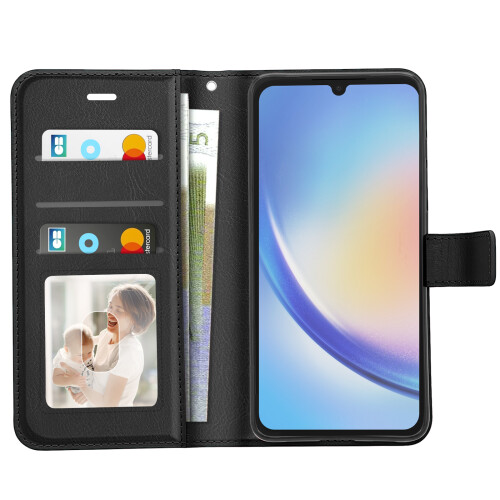 Mayaxess Funda Libro para Galaxy A34 5G con Cordón y Soporte Video 1