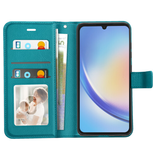 Mayaxess Wallet Case for Galaxy A34 5G with Stand and Strap 1