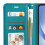 Mayaxess Wallet Case for Galaxy A34 5G with Stand and Strap 5