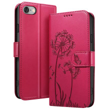 Zanaé Portemonneehoesje voor iPhone 7 / 8 / SE 2022 Premium Design Bloemen Vlinder