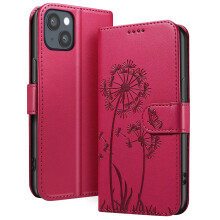 Zanaé Portemonneehoesje voor iPhone 13 / 14 Premium Design Bloemen Vlinder
