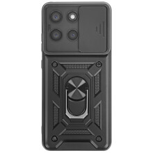 Avizar Hoesje voor Moto G86 / G86 Power met Ringhouder en Schuifbare Camerabescherming