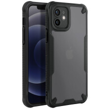 Avizar Schokbestendig Hoesje voor iPhone 12 Anti-Druppel Matte Achterzijde Versterkte Hoeken