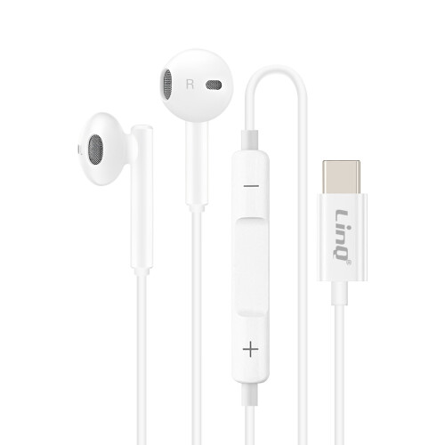 LinQ USB C Earphones Control Buttons Length 1.2m 1