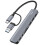 LinQ Hub USB supporta OTG 5 Gbps lettore schede SD/TF e jack audio 3,5 mm 1