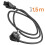 LinQ Power cable Schuko to C5 for PC, Printer, Projector 1.5m 3
