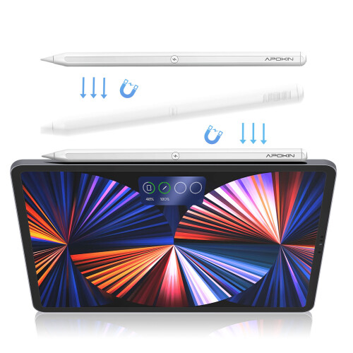 Apokin Bluetooth Stylus iPad Pro Palm Rejection 9H Akku Magnetisch 2