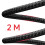 Swissten Cabo 100W Nylon Braided 2m 5