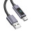 Swissten Ladekabel 3A USB auf USB-C 60W 1 m mit LED 1