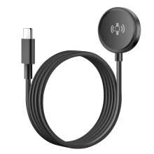 Swissten Carregador Magnético 2.5W para Galaxy Watch com Cabo USB-C 1.2m Anti-nós