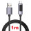 Swissten Ladekabel 3A USB auf USB-C 60W 1 m mit LED 4