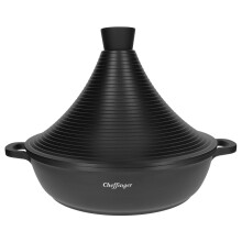 Cheffinger Olla para Tajine de 28 cm Recubierto en Mármol con Mangos Soft-touch