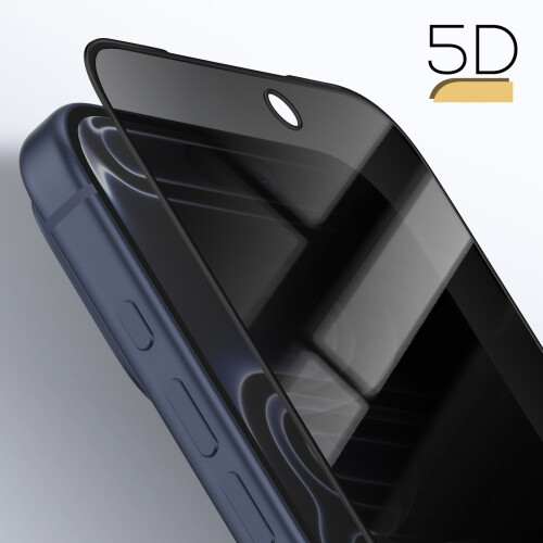 Tactical Displayschutz iPhone 17 Pro Max Sichtschutz 5D Gehärtetes Glas 2