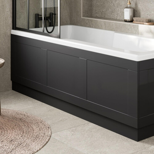 1700mm Front Side Bath Panel & 750mm End Panels 18mm MDF for Bathroom Baths Traditional Matt Blue