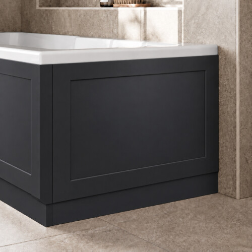 1700mm Front Side Bath Panel & 750mm End Panels 18mm MDF for Bathroom Baths Traditional Matt Blue 2