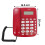 Avizar Telefone fixo com fio multifuncional com ecrã LCD / Rediscagem / Alarme 4