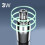 Avizar Compacte 3W-neushaar trimmer, oplaadbaar via USB, met digitaal display 5