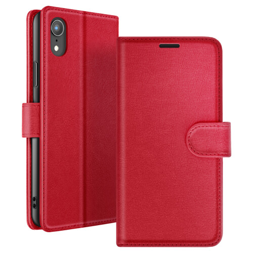 Zanaé Wallet Case for iPhone XR with Stand Function and Magnetic Tab