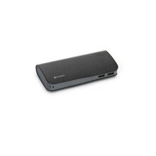 Schwarze externe Batterie - Platinet - 15000 mAh - 5V / 2.1A - Für Smartphones, Tablets und andere Geräte - 350 g