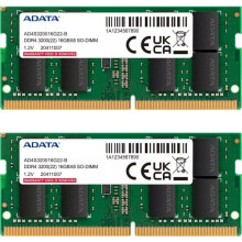 DDR4 SO-DIMM RAM-muisti kannettavalle tietokoneelle - Adata - 16 Gt - 3200 MHz - CL22 - 1,2 V - 2 moduulia