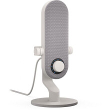 Zangmicrofoon - handmicrofoon - dasspeldmicrofoon - dynamische microfoon - micro-accessoires Krux - KRXC019 - Witte pin