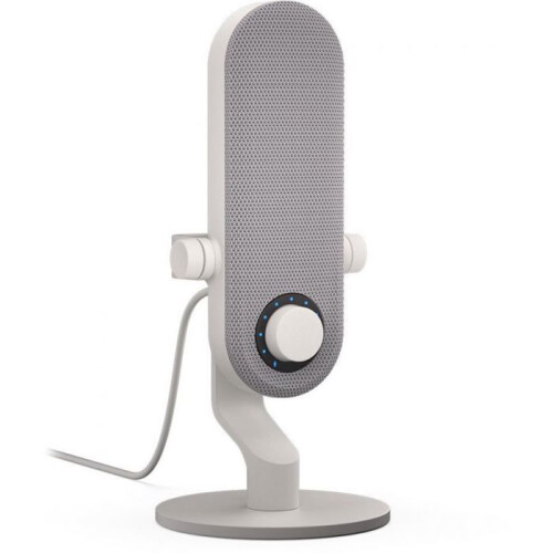 Zangmicrofoon - handmicrofoon - dasspeldmicrofoon - dynamische microfoon - micro-accessoires Krux - KRXC019 - Witte pin