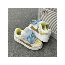 [Top Ranked on Japanese Sites] Colorful Spot Check Pattern Thick-Soled Sneakers, Cute Design, Easy All-Season Use (Ladies), Women's Fashion Shoes