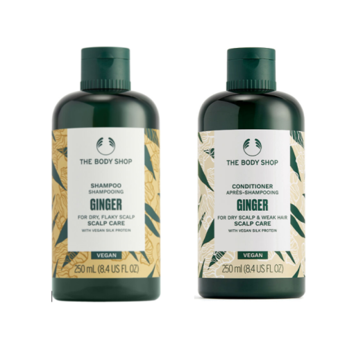 The Body Shop TBS Ginger Shampoo＆Conditioner Set (250ml Each)
