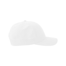 (One Size, White) Atlantis Headwear Unisex Adult Breezy-S 6 Panel Nylon Structured Trucker Cap