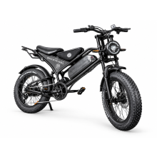 DK400 Retro Moped Style Electric Bicycle for Adults, 1200W, 20x4.0" All-Terrain Fat Tyres, Dual Suspension, 48V 18.2Ah Battery