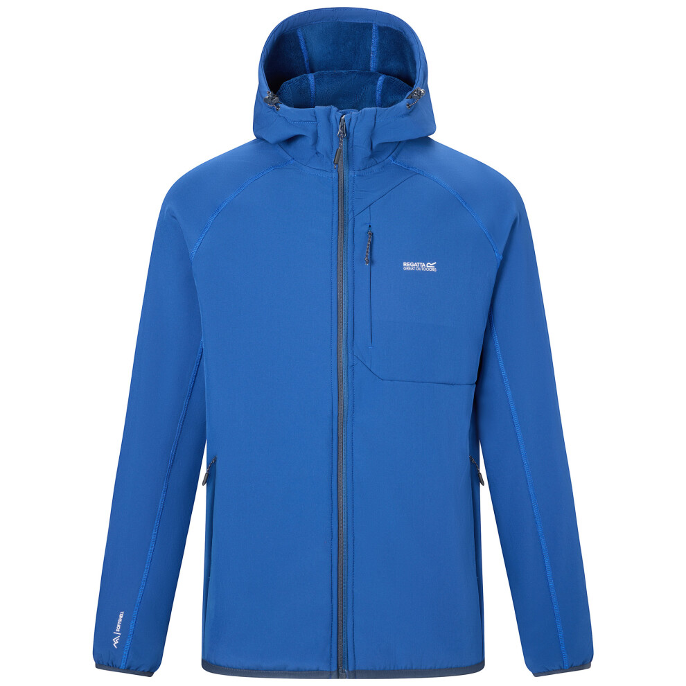 Regatta (Blue) Adults Soft Shell Coat Ossek Zip Fastening Aviator Blue Uk Size