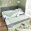 Misvayli Grey Upholstered Daybed 3ft Single, Velvet Sofa Bed with Second Pull Out Bed, 90x190cm Slatted Frame, No Mattress 3