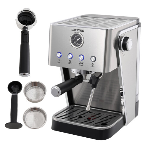 Living And Home 20 Bar Coffee Espresso Machine with Milk Frother 2