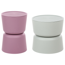 Set of 2 Side Tables with Storage ATACAMA 32/40 cm 32/40 cm Purple Green