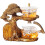 (Brown) Glass Teapot Set, Semi-automatic Teapot Set, Lazy Tea Maker 1