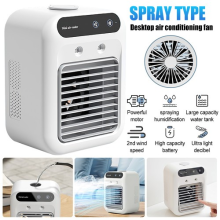USB Rechargeable Mini Air Conditioner Fan - Portable Desk Cooling Device NEW