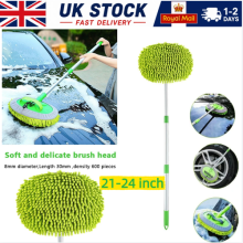 Telescopic Car Wash Mop Adjustable Long Handle Brush Vehicle Cleaning Tool Kit
