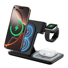 3in1 Fast Wireless Charger Station Dock Foldable Phone Stand Wireless Charger UK