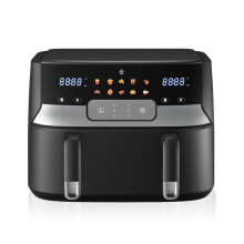 Nebula 1700W Digital Dual Basket Air Fryer - Family Size 9L Capacity