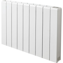 Adam Samson 2000W Dual Heating Electric Radiator in White with Smart WiFi Control