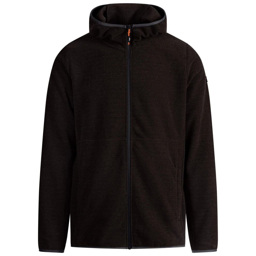 Trespass Men's Charcoal Brian At200 Full Zip Fleece Jacket In | Size: Medium - Image 3