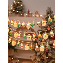 20 LED Christmas String Lights USB Battery Powered 2 Flashing Modes Indoor Outdoor Decor 6m