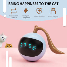 Luniquz Interactive Cat Toy, Interactive Automatic Moving Ball Bundle, Smart Electric Teaser, USB Charge for Kitten Pets, Pet Supplies