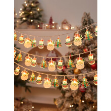 20 LED Christmas String Lights USB Battery Powered 2 Flashing Modes Indoor Outdoor Decor 6m