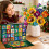 Adventskalender 2026: Wildblumenstrauß-Bauset mit Lichterkette 2