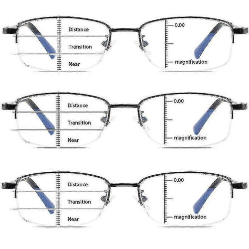 Γυαλιά ανάγνωσης Pack Smart Bifocal Progressive Reading για άνδρες και γυναίκες, αντι-μπλε