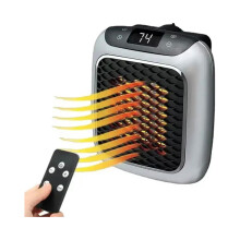 Chauffage automatique, chauffage en céramique 800 W, chauffage électrique avec réglage de la température, minuterie 12 heures, aff