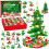Building Block Advent Calendar, 24 Days Christmas Tree Model Kit 1